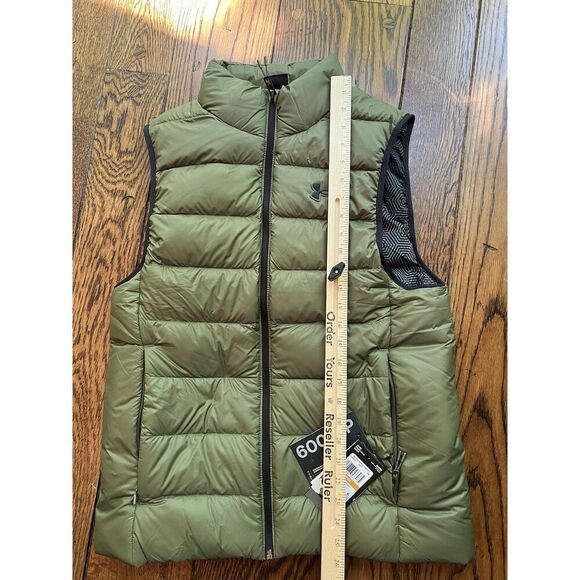 NWT Under Armour Men Small Storm Legend Down Puffer Vest Green Water Resistant - Picture 4 of 6
